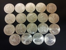 19 Silbermünzen 25 Schilling Österreich 1955 -1973 - kompletter Satz Eiamaya