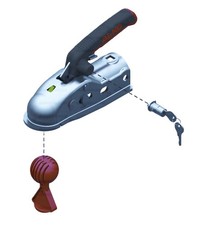 ALKO Kugelkupplung AK161 1600kg Zugkupplung Anhängermaul mit Schloss & Softdock