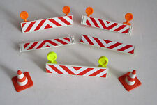 16226 - Playmobil Strassenschilder Absperrung Bake Pilonen