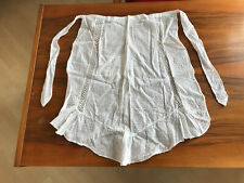 Uralte historische Servier Schürze Wäschespitze, Dienstmagd