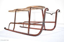 Antiker Eisenschlitten Schlitten Eisenkufen Bauernmalereien Nice antique Sleigh