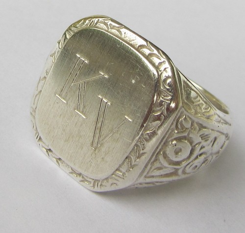 Massiver siegel ring 800 - *massiver, siegel-ring*800
