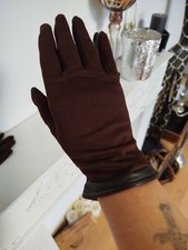 Neu Damen Handschuhe ? Fingerhandschuhe Elegant ? Wildlederimitat Gr. S