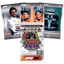 Topps Turbo Attax Formel 1 2025 Trading Cards Karten 1-99 Dynamic Duo Hero Logo