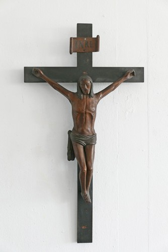 Großes altes kruzifix - altes, 74