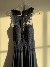 Mascara Abiball/ Abschlussball/ Abendkleid in dunkelblau in Größe 32
