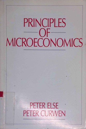 Principles microeconomics - of,