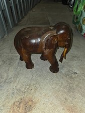 Holz Elefant Handgeschnitzt