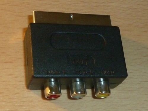 Adapter scart stecker 3 - /,