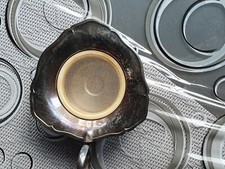 Altes Teesieb mit Abtropfschälchen versilbert