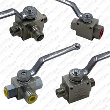 Kugelhahn 2/2 3/2 Wege Hydraulik Hochdruck Absperrhahn 2 3-Wegehahn Zoll Metrisc