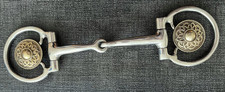 Snaffle Westernbit mit Conchos (Celtic), Olivenkopf, einfach gebr. , 13,5 cm