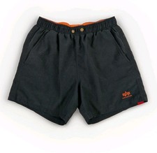 Alpha Industries Badehose Gr 164 170 Schwarz Schwimmhose Herren Junge