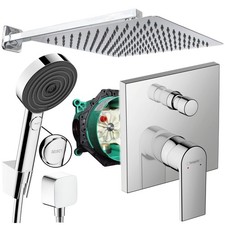 Hansgrohe Vernis+ SELECT Unterputz Duscharmatur Regendusche Kopfbrause 30cm ibox