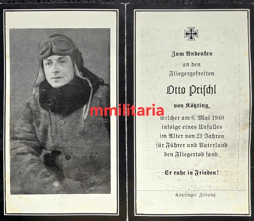 Sterbebild wwii gefreiter - wwii,