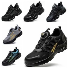 Herren Damen Sport Sneaker Leicht Stahlkappe Sicherheitsschuhe Arbeitsschuhe