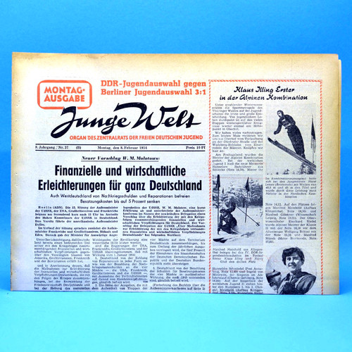 Junge welt 1954 - welt, 08.02.1954