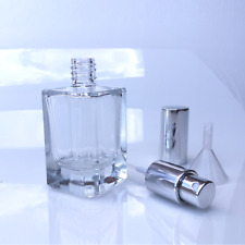 Parfum Flakon - GLAS- leer - NEU + Trichter - 50ml-SILBER-506S