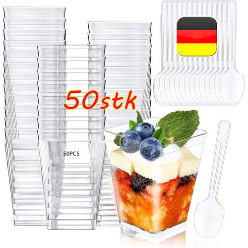 50pcs mini desserttasse - 50pcs,