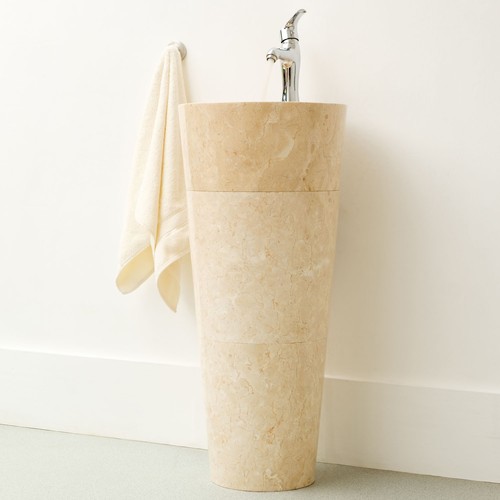 Säulen waschbecken aus marmor - säulen,