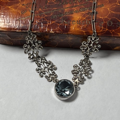 Art deco collier aus silber - deco,