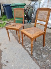 2 alte antike Stühle Geflecht