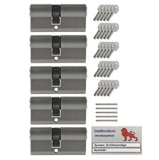 5x Profilzylinder 65mm 30/35