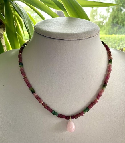 Multi turmalin kette mit - multi,