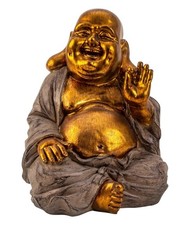 Lachende buddha figur dicker - buddha,