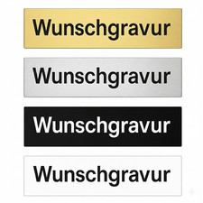 Namensschild mit Gravur –