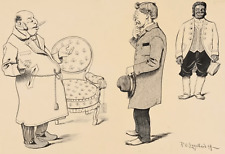 Verkauf eines Sessels, 1899 | Karikatur; Zeichnung von Paul Otto Engelhard