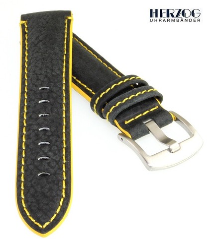 Herzog kalbsleder uhrarmband - kalbsleder,