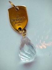 Anhänger Meissen 750/18 Karat Rose Gold Collektion Fiola Krystall