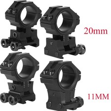 2X Adapter Prismenschiene Weaver Picatinny Rail Montage 11mm or 20mm DHL