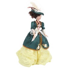 1/12 Doll House Victorian Lady Women Miniature Porcelain Dolls Doll House De HOT