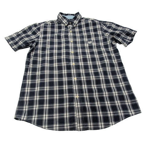 Chaps shirt kariert - shirt, marineblau