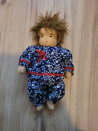 Vintage puppe waldorfstil - puppe,