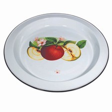 Emaille Servier-Tablett RUND