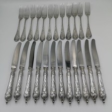 Antikes Silberbesteck für 12