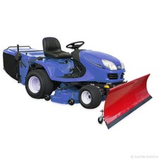 Universal Schneeschild mit Rädern 125x40cm Rot Einachser Rasentraktor Quad ATV