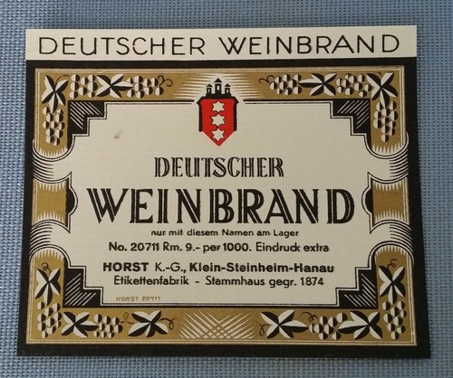 Altes schnapsetikett - altes,