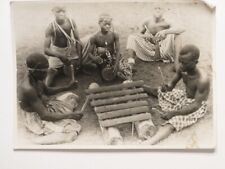 Balafon Marimba Holz Xylophon Musiker Afrika um 1950 Foto