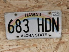 NUMMERNSCHILD USA  HAWAII -