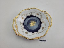 Prunkschale Reichenbach Porzellan Kobalt Blau Rosen Durchbruchgriffe #2512297