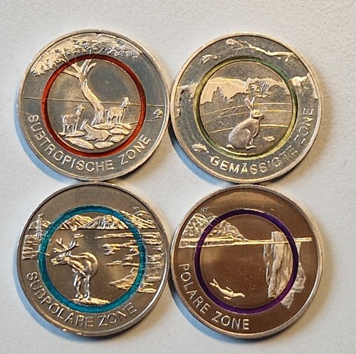 Euro münzen mit polymer - 4, x