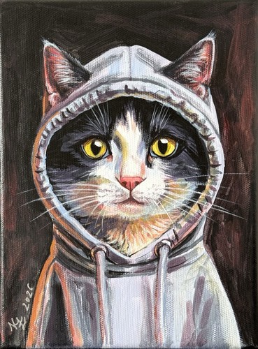 Original gemälde katze - original,