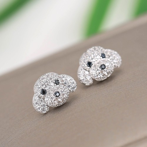 Ohrstecker hund silber - ohrstecker,