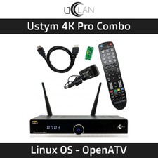 Linux Ustym 4K PRO UHD Enigma 2 Combo Receiver (DUAL OS) ( Open ATV Image )