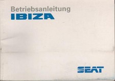 Seat Ibiza Owners Manual 1994