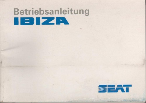 Seat ibiza betriebsanleitung - seat,